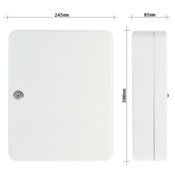 Rottner SK30 skříňka na klíče šedá