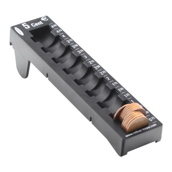 Rottner 5 Cent přihrádka na euromince černá