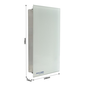 Rottner KeyGlass skříňka na klíče bílá