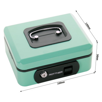 Rottner Pro Box 1 pokladnička tyrkysová