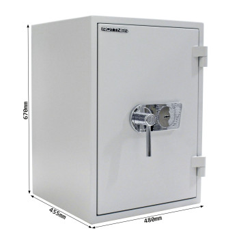 Rottner Fire Master 65 Premium nábytkový ohnivzdorný trezor šedý