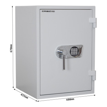 Rottner Fire Master 65 EL Premium nábytkový ohnivzdorný trezor šedý